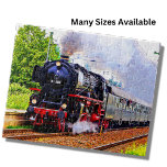 Dampfzug Motor Lokomotivbahn Puzzle<br><div class="desc">Steam Train Puzzle - sehen Sie in meinem Geschäft nach weiteren großartigen Geschenken für den Zug</div>