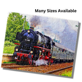 Dampfzug Motor Lokomotivbahn Puzzle