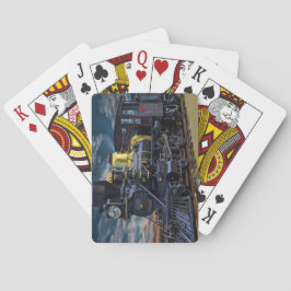 Dampfzug Motor Lokomotivbahn Spielkarten