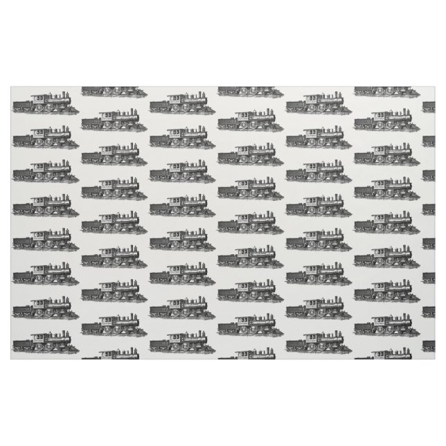 Dampfzug Motor Lokomotivbahn Stoff (Fat Quarter (45,7 x 55,9 cm))