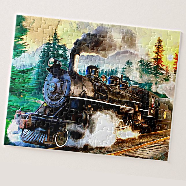 Dampfzug Motor Lokomotivenbau Eisenbahn Puzzle (Von Creator hochgeladen)