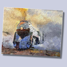 Dampfzug Motor Lokomotivmalerei Eisenbahn Ji Puzzle
