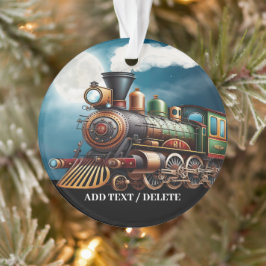Dampfzug Motor Ornament