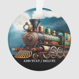 Dampfzug Motor Ornament