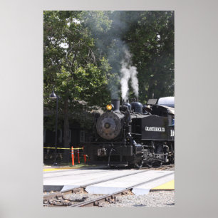 Dampfzug Motor Train Poster