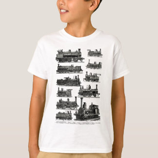 Dampfzug Motor Zug Vintag Dampfzug Locomotiv T-Shirt