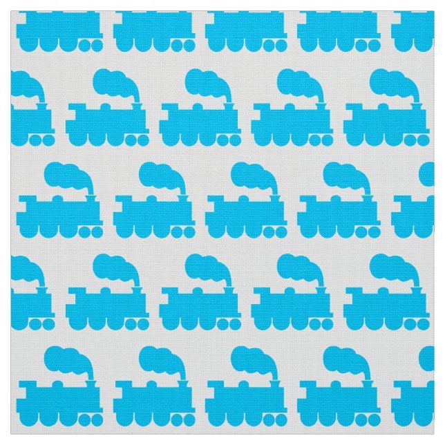 Dampfzug Muster - Sky Blue and White Stoff (Muster)