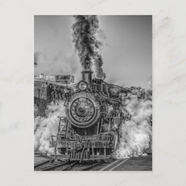 Dampfzug Postkarte (Vorderseite)