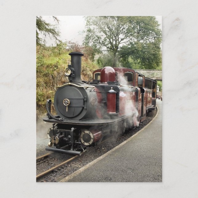 DAMPFZUG POSTKARTE (Vorderseite)