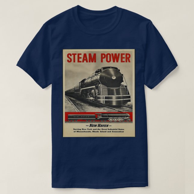 Dampfzug Power Motor Train T-Shirt (Design vorne)