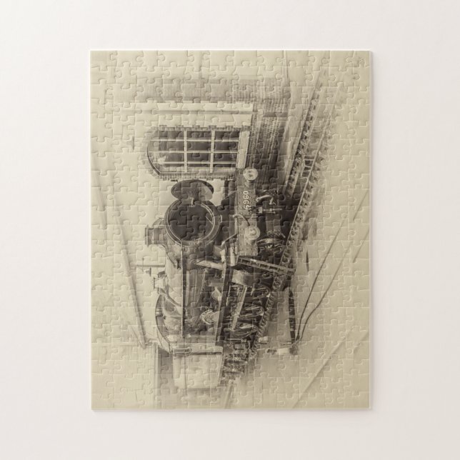 Dampfzug Puzzle (Vertikal)