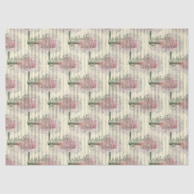 Dampfzug und Motor-Entflechtung Seidenpapier (Vorderseite)