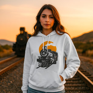 Dampfzug Womens Hoodie