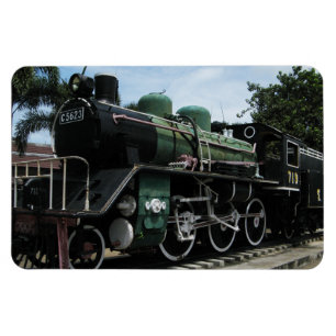 Dampfzug WW2 an der Kwai-Brücke Magnet