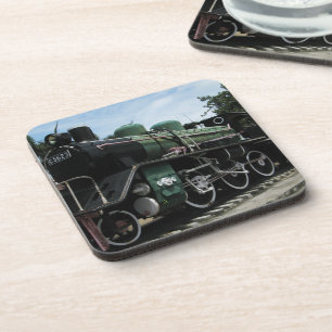 Dampfzug WW2 an der Kwai-Brücke Untersetzer