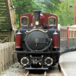 DAMPFZÜGE FLIESE<br><div class="desc">Wales,  das Land der kleinen Dampfzüge. Ein wunderschön erhaltener roter Zug und grüne Waggons voller Passagiere.</div>