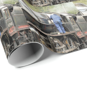 DAMPFZÜGE GESCHENKPAPIER