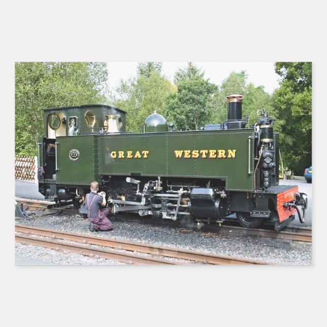 DAMPFZÜGE GESCHENKPAPIER SET (Vorderseite 2)