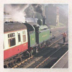 DAMPFZÜGE GLASUNTERSETZER