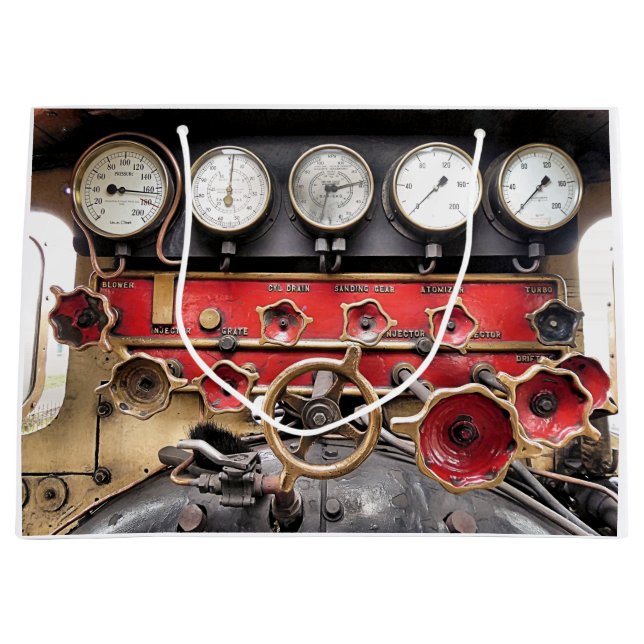 DAMPFZÜGE GROßE GESCHENKTÜTE (Vorderseite)