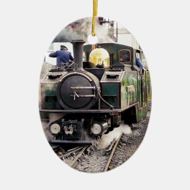 DAMPFZÜGE KERAMIKORNAMENT (Vorne)