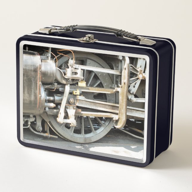 DAMPFZÜGE METALL BROTDOSE (Vorderseite)