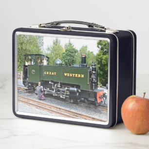 DAMPFZÜGE METALL BROTDOSE