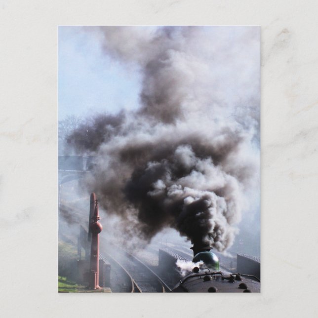 DAMPFZÜGE POSTKARTE (Vorderseite)