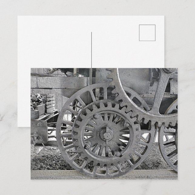 DAMPFZÜGE POSTKARTE (Vorne/Hinten)