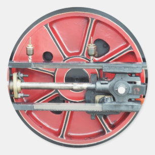 DAMPFZÜGE RUNDER AUFKLEBER