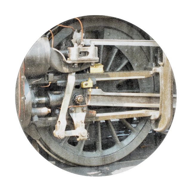 DAMPFZÜGE SCHNEIDEBRETT (Vorderseite)