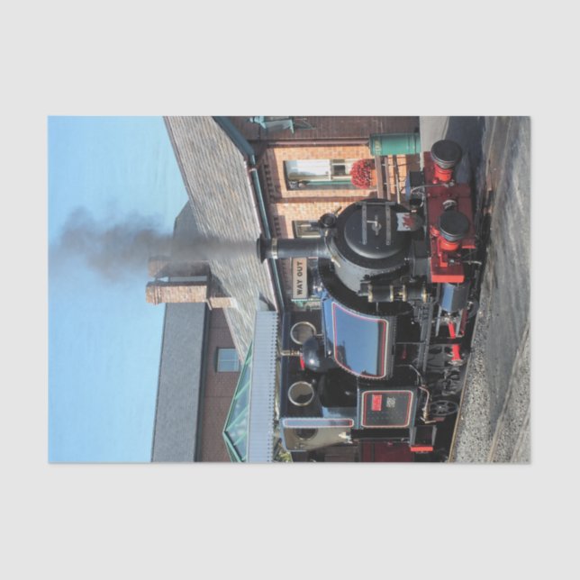 DAMPFZÜGE SEIDENPAPIER (Vorderseite)