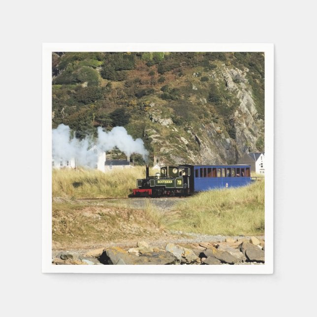 DAMPFZÜGE SERVIETTE (Vorderseite)