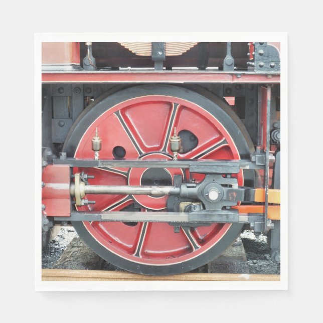 DAMPFZÜGE SERVIETTE (Vorderseite)