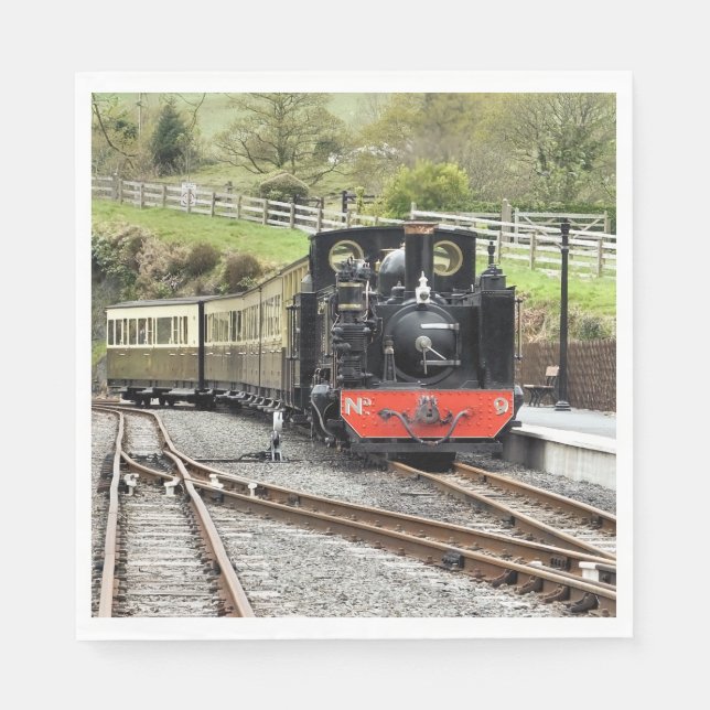 DAMPFZÜGE SERVIETTE (Vorderseite)