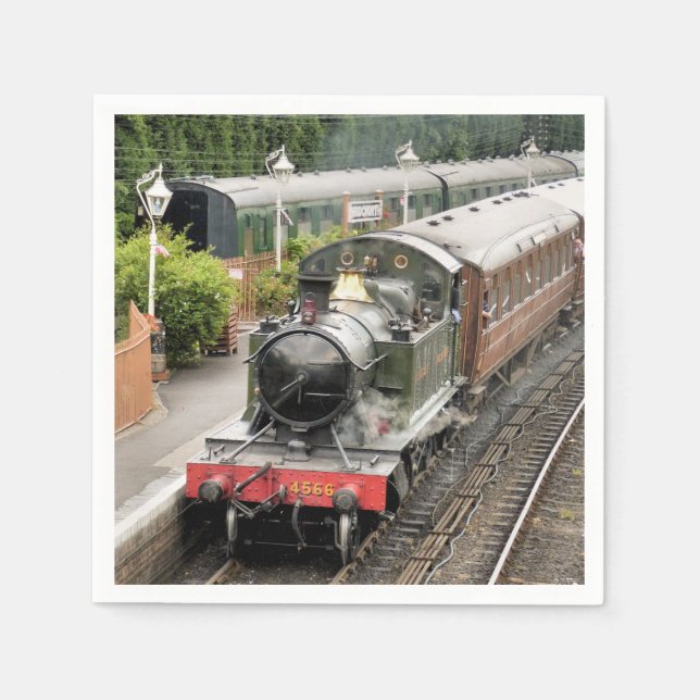 DAMPFZÜGE SERVIETTE (Vorderseite)