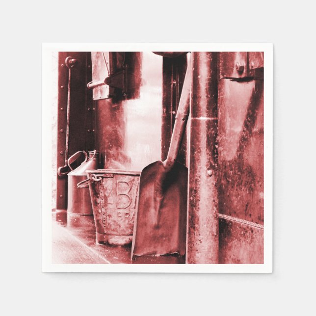 DAMPFZÜGE SERVIETTE (Vorderseite)