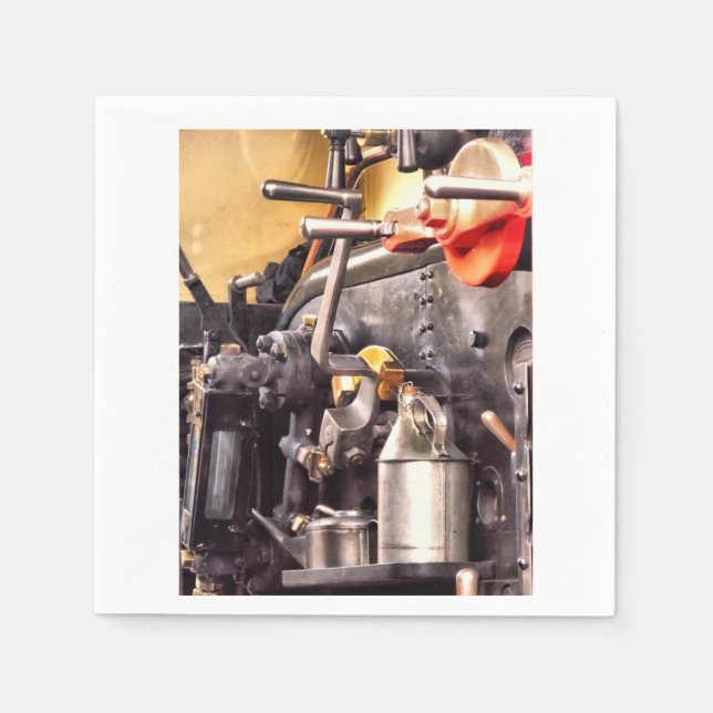 DAMPFZÜGE SERVIETTE (Vorderseite)