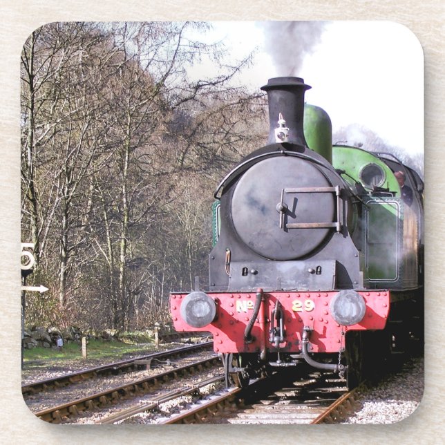 DAMPFZÜGE UNTERSETZER (Vorderseite)