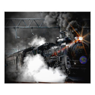Dampfzuglokomotive Fotodruck