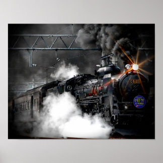 Dampfzuglokomotive Poster