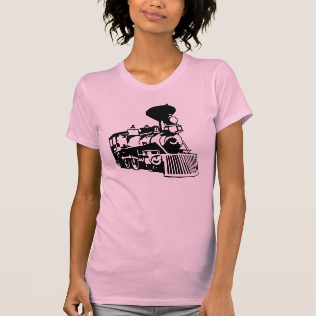 Dampfzuglokomotive T-Shirt (Vorderseite)
