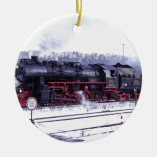 Dampfzugs-Eisenbahn-Lokomotive Bahnhof Motor Keramik Ornament