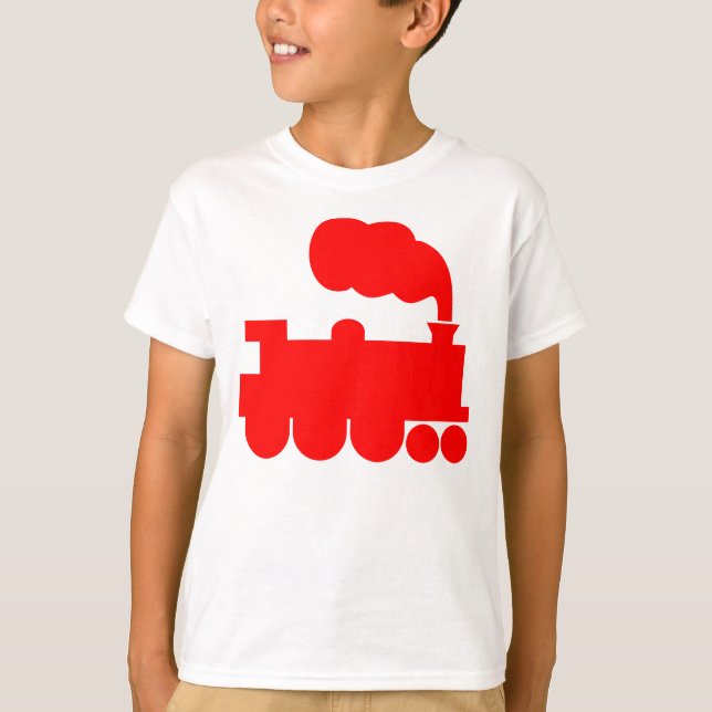 Dampfzugsymbol - rot T-Shirt (Vorderseite)