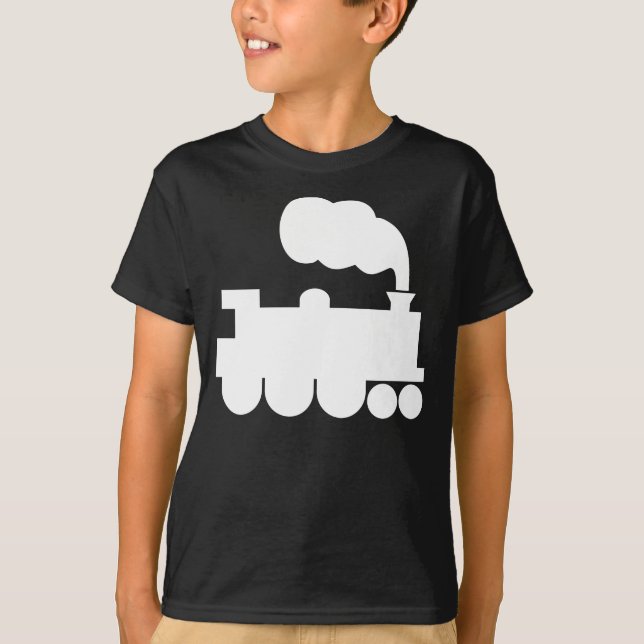 Dampfzugsymbol - weiß T-Shirt (Vorderseite)