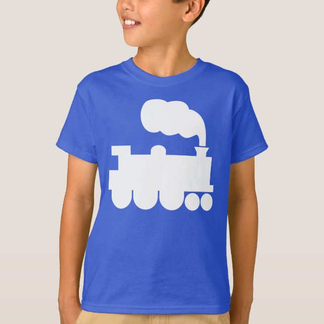Dampfzugsymbol - weiß T-Shirt (Vorderseite)