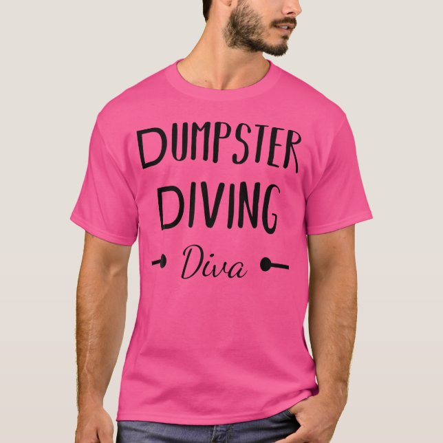 Dampster Diva Abfallreduzierung Recycle Recycal T-Shirt (Vorderseite)
