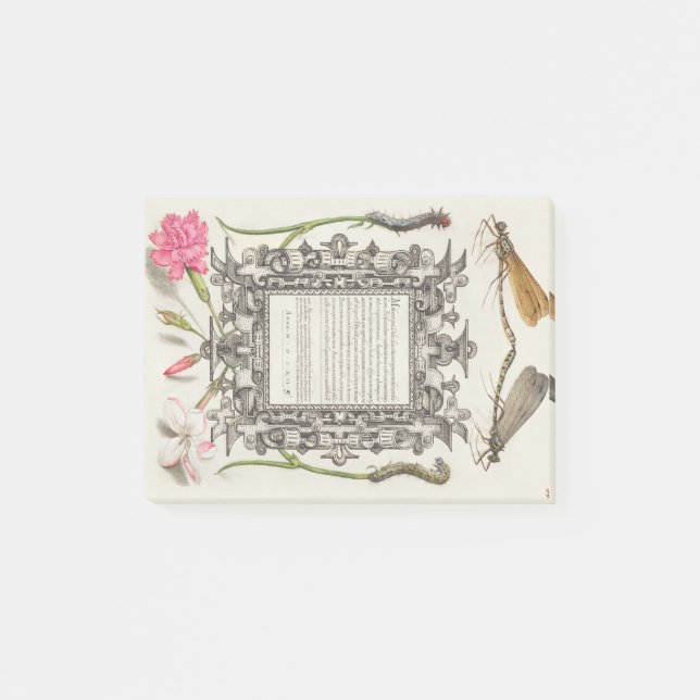 Damselflies, Raupen, Narbe und Dichter Post-it Klebezettel (Vorderseite)