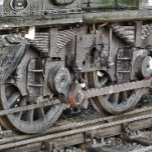 DAMTRAG LEINWANDDRUCK<br><div class="desc">Ein Kunstdesign von Dampfzugrädern.</div>