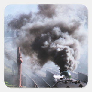 DAMTRAG QUADRATISCHER AUFKLEBER